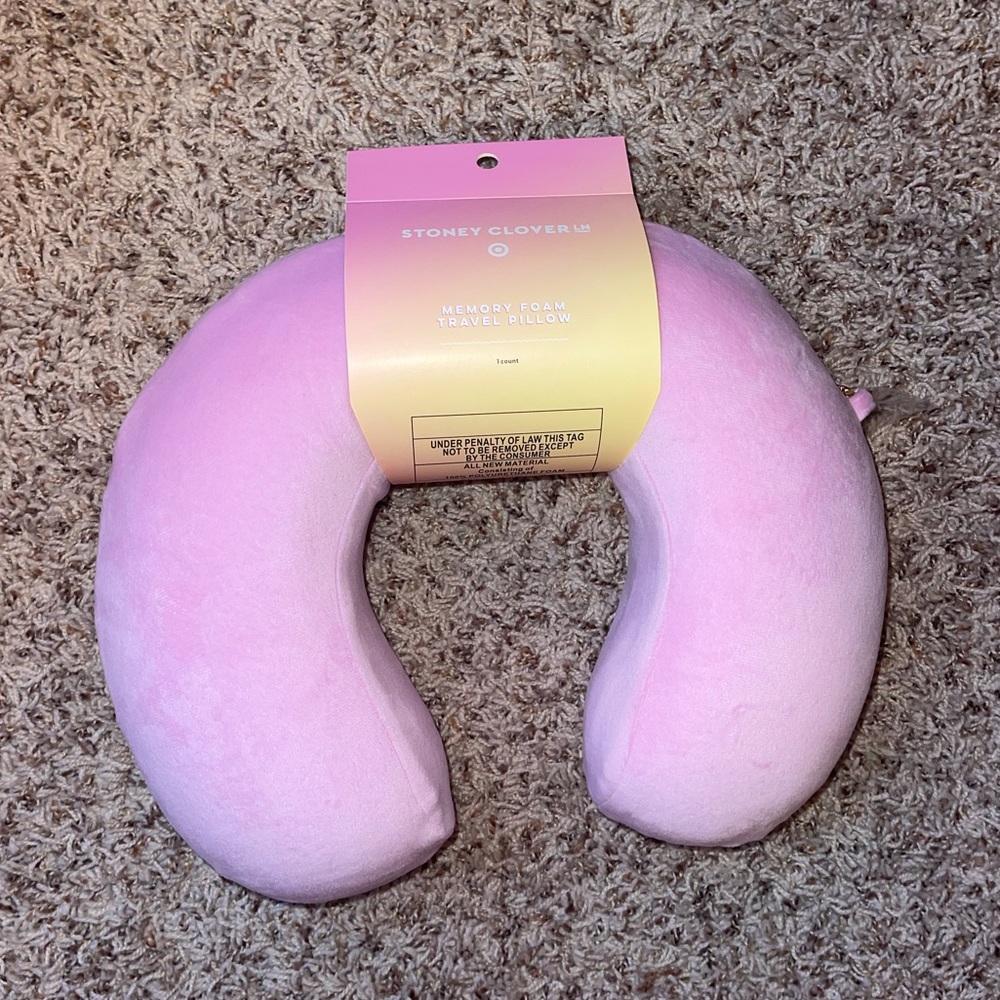stoney clover x target pink travel pillow